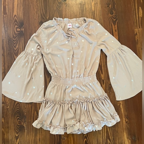 BUDDY LOVE 
STAR OF THE SHOW RUFFLE DRESS IN ROSE QUARTZ - Picture 8 of 12